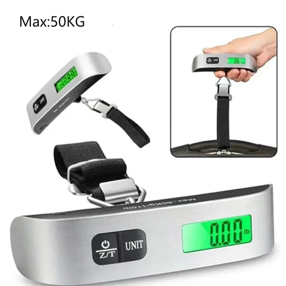 Pèse-bagage digital 50 kg à écran LCD