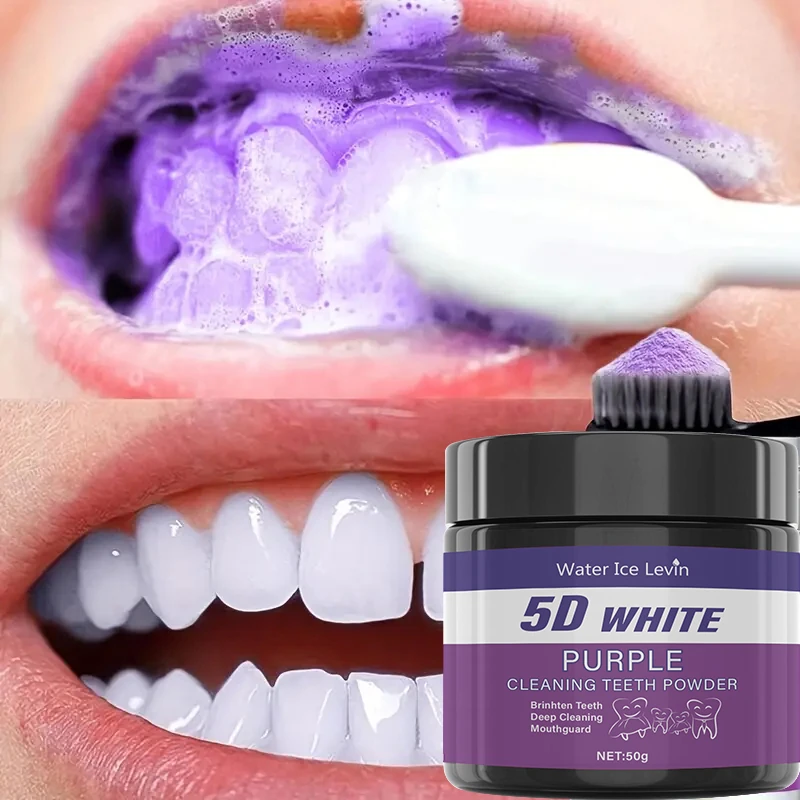 Poudre de nettoyage dentaire violette 50 g