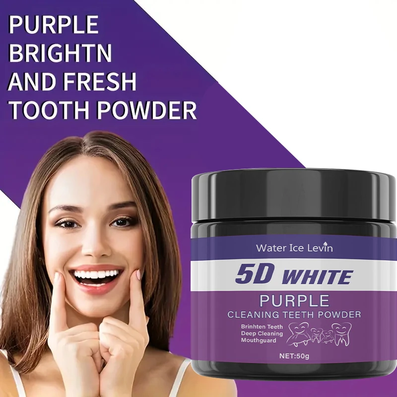 Poudre de nettoyage dentaire violette 50 g – 5